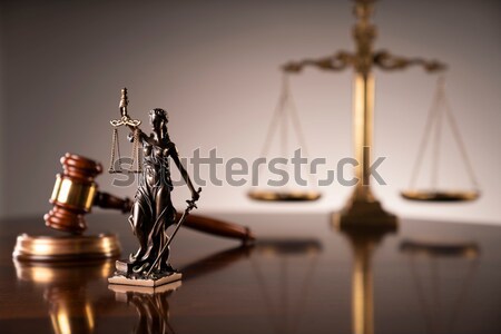 Droit justice avocats bureau échelle main [[stock_photo]] © zolnierek