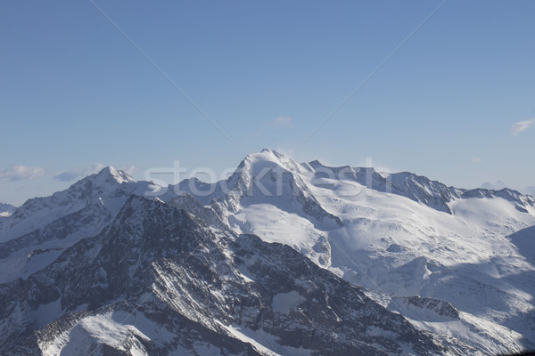Winter Skifahren Alpen schönen Ansicht Sonne Stock foto © zolnierek