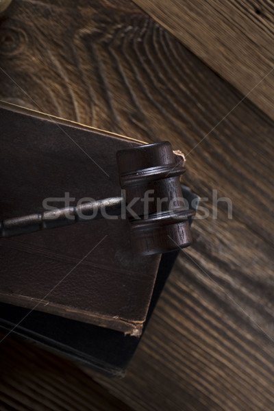Giuridica giudice codice simboli sfondo bianco Foto d'archivio © zolnierek