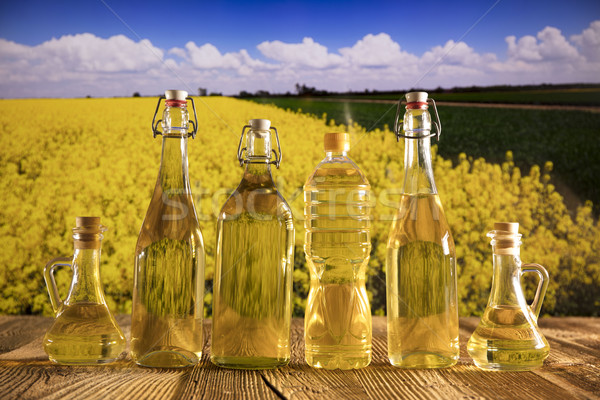 Rapeseed oil concept. Stock photo © zolnierek