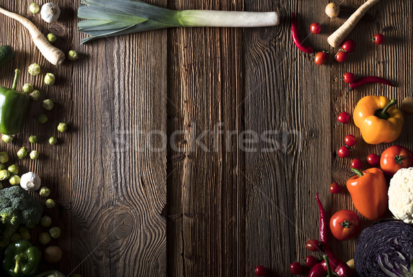 Vegetables and spices.  Stock photo © zolnierek