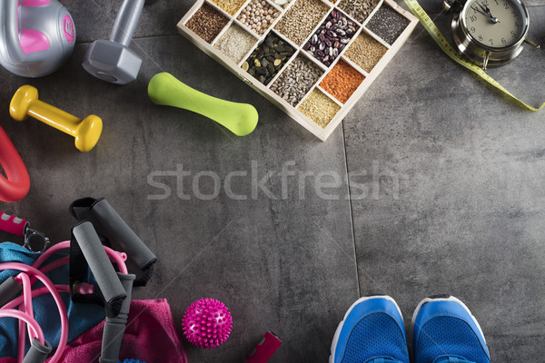Fitness theme. Stock photo © zolnierek