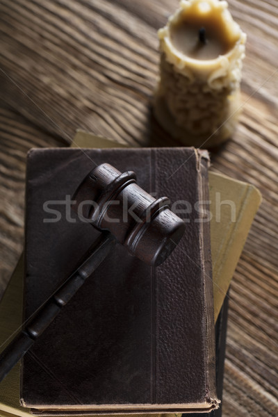 Rechtlichen Richter Code Symbole Hintergrund weiß Stock foto © zolnierek