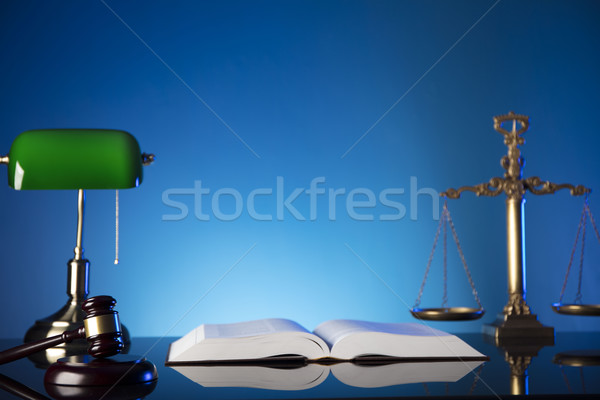 Ley abogado oficina consulta martillo Foto stock © zolnierek