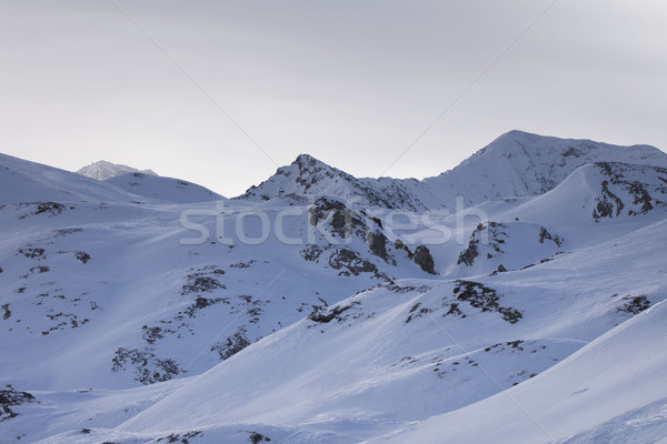 Stock photo: Winter theme - skiing.