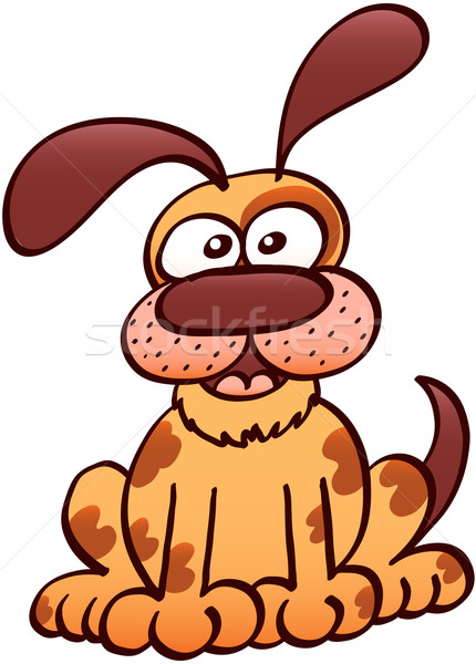 Stock photo: Nice friendly brown dog