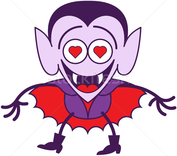 Halloween Dracula feeling madly in love Stock photo © zooco