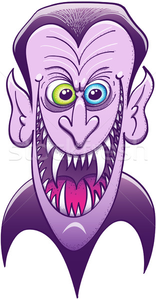 Evil Dracula laughing mischievously Stock photo © zooco