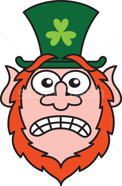 Stock photo: Frightened Saint Patrick's Day Leprechaun