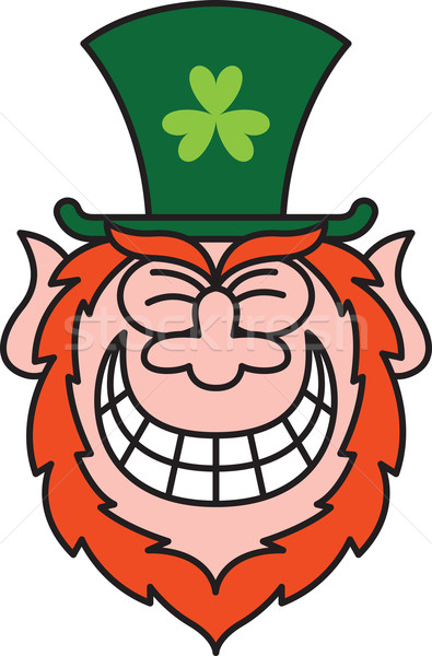 St Paddy's Day Leprechaun Grinning Stock photo © zooco