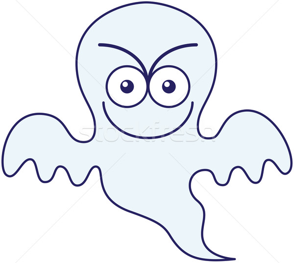 Halloween ghost smiling mischievously Stock photo © zooco