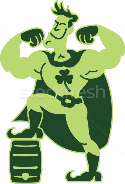 Saint Patrick's Day Superhero Stock photo © zooco