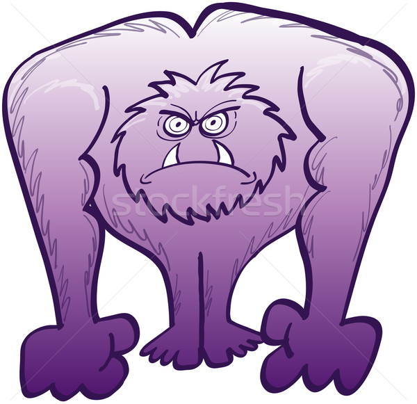 Irritated yeti in a very angry mood Stock photo © zooco