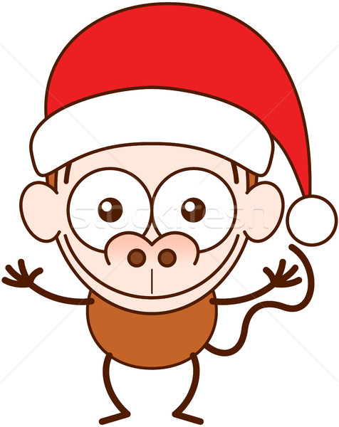 Cute aap hoed vieren Stockfoto © zooco