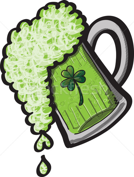 Saint Patrick's Day Glass of Beer Stock photo © zooco