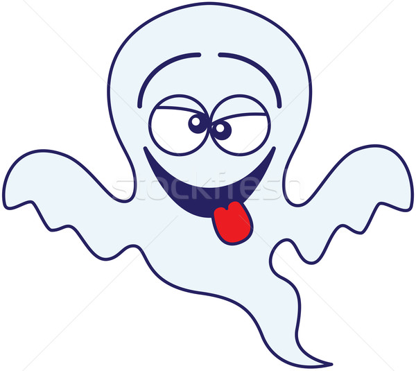 Halloween ghost making funny faces Stock photo © zooco
