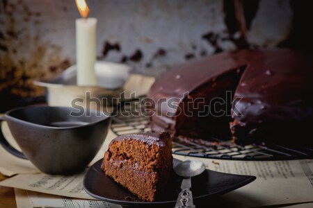 Sachertorte. Stock photo © zoryanchik