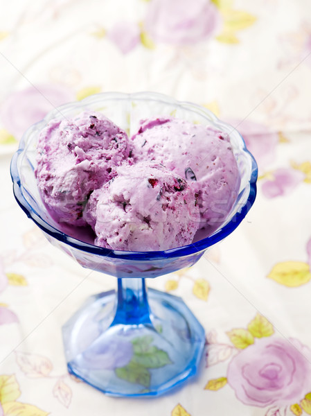 blueberry ice cream Stock photo © zoryanchik