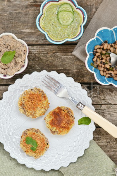 fish croquette Stock photo © zoryanchik