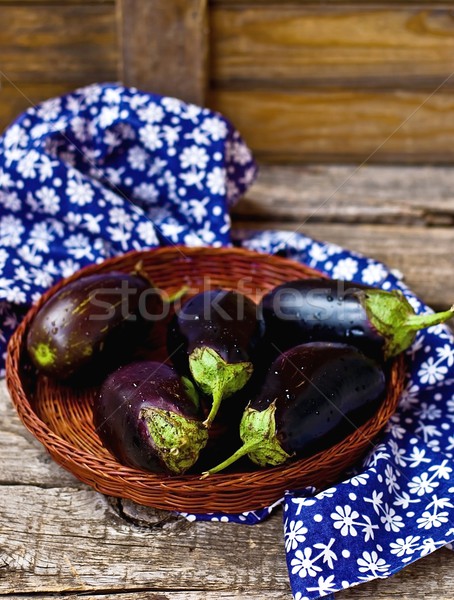 świeże organiczny koszyka tle tabeli Zdjęcia stock © zoryanchik