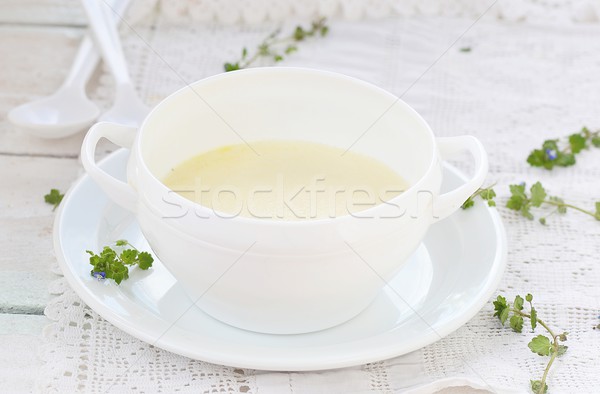 Stock photo: semolina porridge for breakfast 