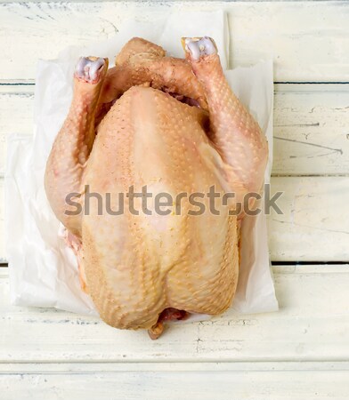 fresh, crude farmer chicken Stock photo © zoryanchik