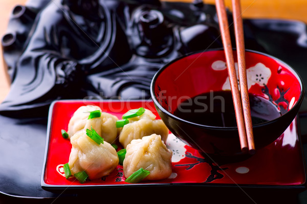 Stock photo: wontons. Chinese cuisine.  