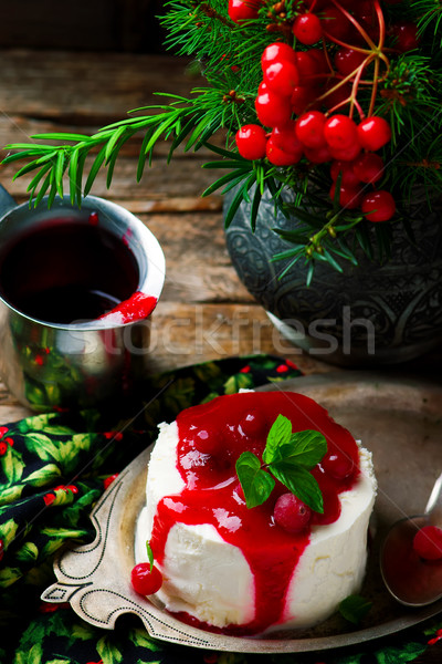 Stok fotoğraf: Limon · kızılcık · sos · bağbozumu · seçici · odak · yaz