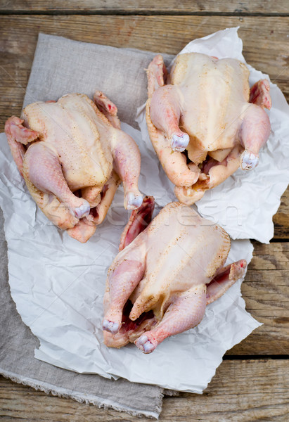 fresh, crude farmer chicken Stock photo © zoryanchik