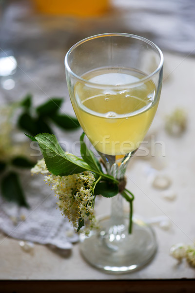 elderflower white wine.style vintage Stock photo © zoryanchik