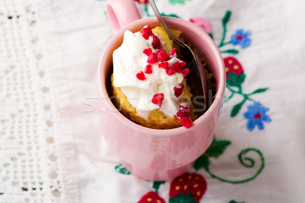  mug cake prepared in microwave  Stock photo © zoryanchik