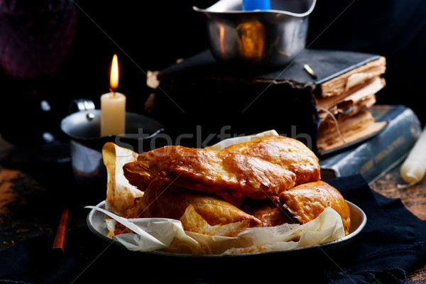 harry potter-inspired pumpkin pasties..style rustic Stock photo © zoryanchik