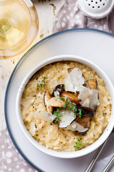 Stock photo:  RISOTTO WITH mushroom