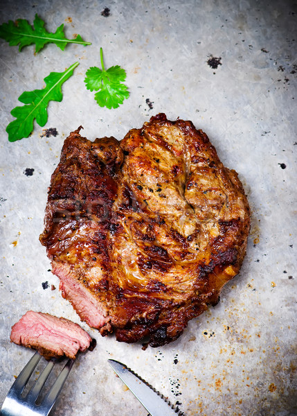 Stock photo: grilled pork meat. 