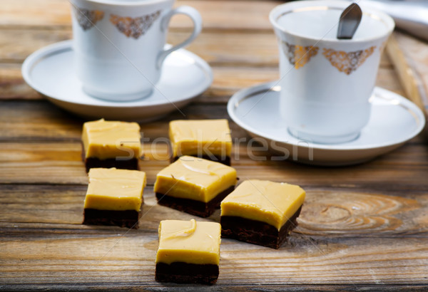 Ciocolată unt de arahide focus selectiv fundal dulce zahăr Imagine de stoc © zoryanchik
