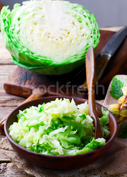 Braised cabbage.style rustic. Stock photo © zoryanchik
