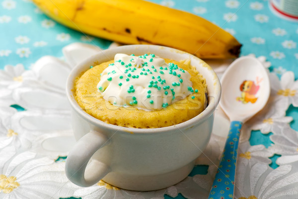  mug cake prepared in microwave  Stock photo © zoryanchik