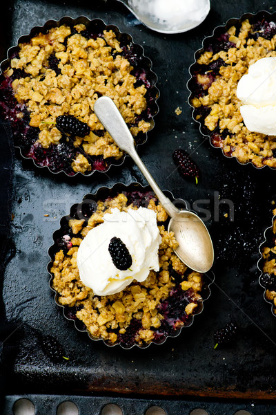 Crumble with a mulberry. style vintage Stock photo © zoryanchik