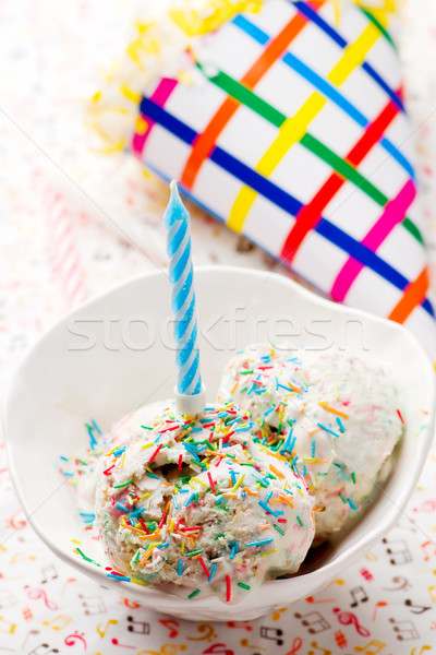 Funfetty ice cream Stock photo © zoryanchik