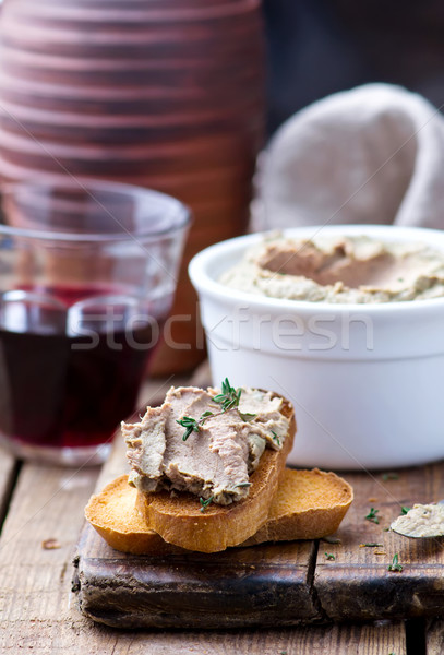 paste from a chicken liver. Stock photo © zoryanchik