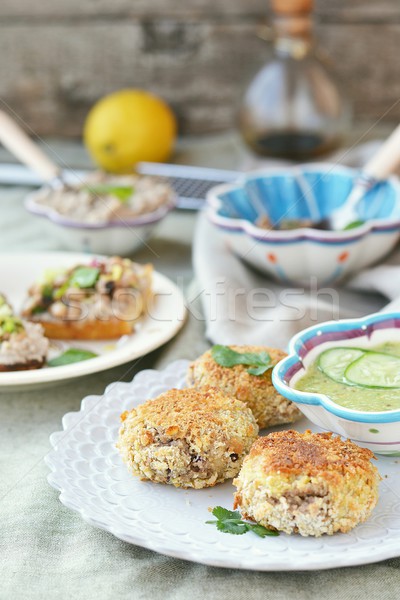 beans croquette  Stock photo © zoryanchik