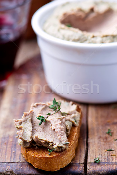 paste from a chicken liver. Stock photo © zoryanchik