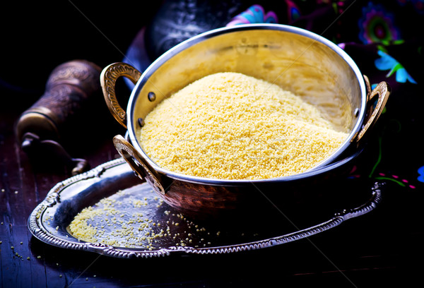 couscous.in copper east drinking bowl Stock photo © zoryanchik
