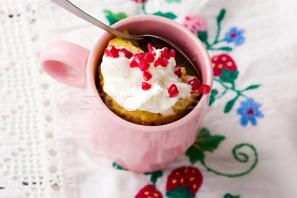 Mug gâteau préparé micro-ondes horizontal autorisation [[stock_photo]] © zoryanchik