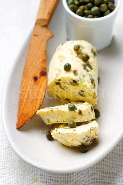Butter with a caper  for sandwiches Stock photo © zoryanchik