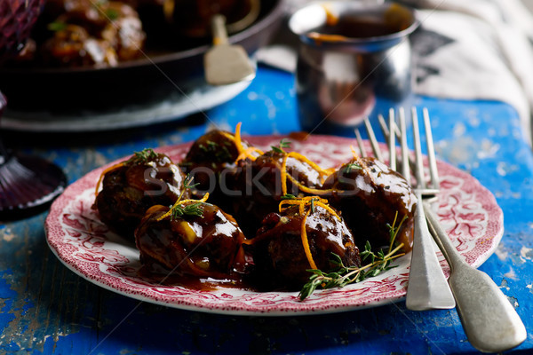 Duck Meatballs a L Stock photo © zoryanchik