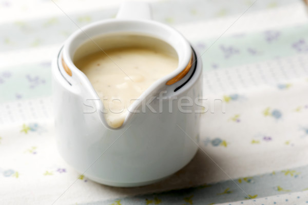 Sos rustic focus selectiv alimente alb găti Imagine de stoc © zoryanchik
