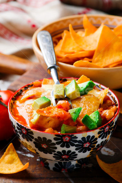 Rapide ragoût cuisine mexicaine mexican rouge viande [[stock_photo]] © zoryanchik