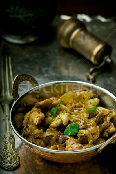 Filetto indian rame ciotola metal Foto d'archivio © zoryanchik