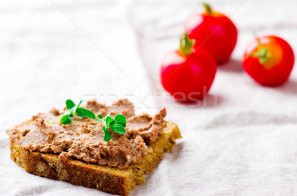 Stock photo: paste from a  liver.